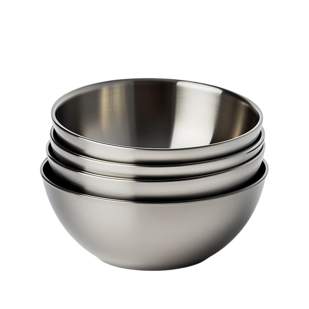 Wact 5-Piece Stainless Steel Mixing Bowls, Nesting and Stackable Kitchen Bowl Set