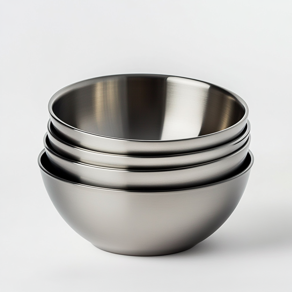 Wact 5-Piece Stainless Steel Mixing Bowls, Nesting and Stackable Kitchen Bowl Set