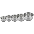 Wact Stainless Steel Prep and Mixing Bowls Set of 5 with Measurement Marks - Product view